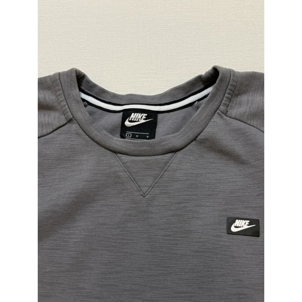 Nike NSW Optic Crew Sweatshirt Sweater Men's Large Gray Kangaroo  928465-021
